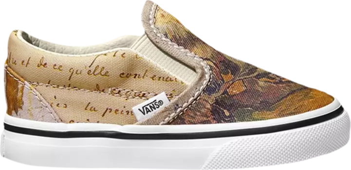 Кеды Vans Vincent Van Gogh x Classic Slip-On Toddler Skull, желтый