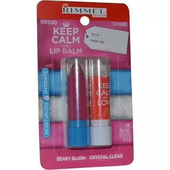 Keep Calm And Lip Balm + Berry Blush № 030 + Crystal Clear № 060, Rimmel