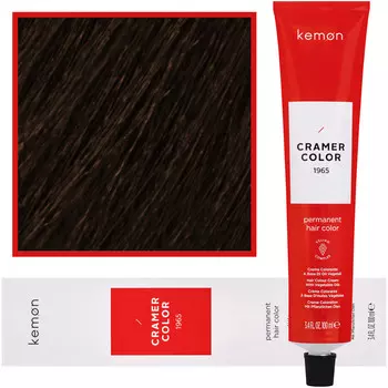 Kemon, Cramer Color 100мл кремовая краска для волос с растительными маслами 5.2 Светлый Бежевый Коричневый