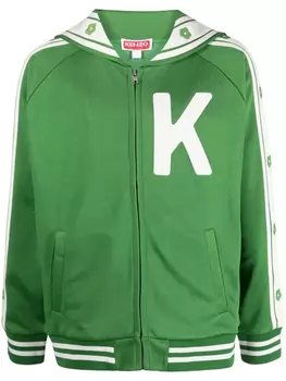 Kenzo бомбер с принтом, зеленый