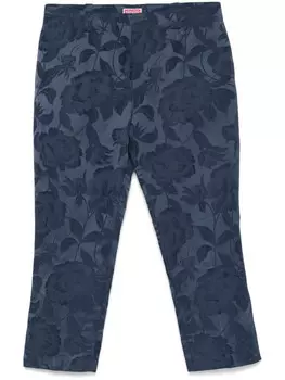 Kenzo брюки Peonies, синий
