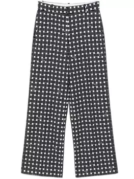 Kenzo брюки Weave, белый