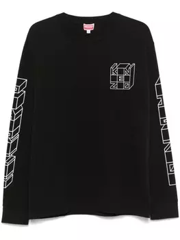 Kenzo футболка Кубе, черный