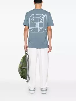 Kenzo футболка Кубе, синий