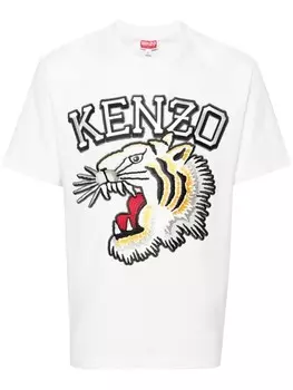 Kenzo футболка Tiger Varsity, белый