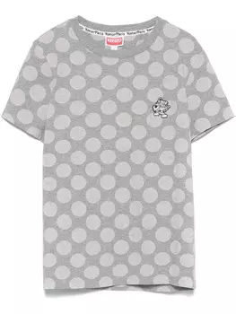 Kenzo футболка в горох, серый