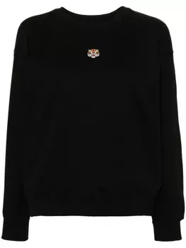 Kenzo хлопковая толстовка Lucky Tiger, черный