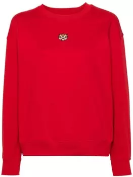 Kenzo хлопковая толстовка Lucky Tiger, красный