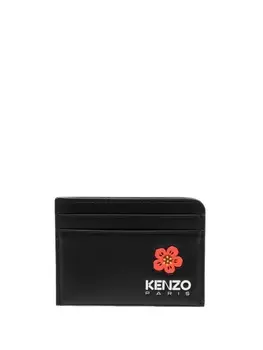 Kenzo картхолдер с логотипом, черный