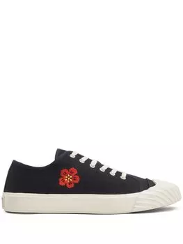 Kenzo кеды на шнуровке, черный