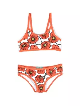 Kenzo Kids бикини с принтом, белый