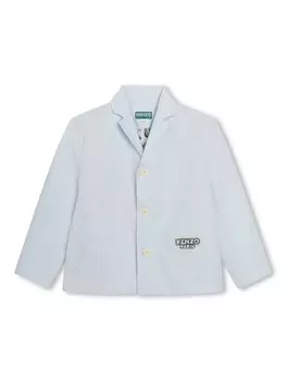 Kenzo Kids блейзер в полоску, синий