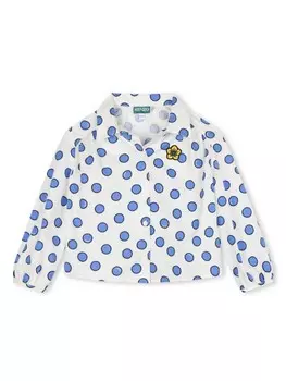 Kenzo Kids блузка в горох, белый