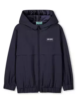 Kenzo Kids куртка с капюшоном, синий