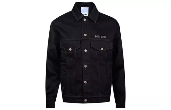 Мужская джинсовая куртка Kenzo, черный