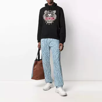 Толстовка мужская Kenzo Classic Tiger Head, черный / золотой