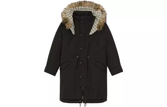 Пальто мужское Kenzo Faux-fur-detailed, черный