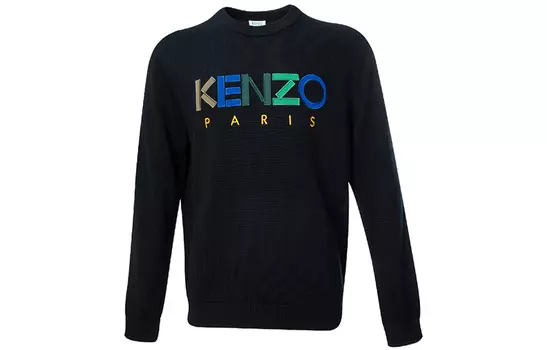Свитер мужской Kenzo, черный / зеленый / синий