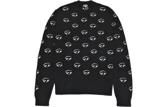 Свитер мужской Kenzo с принтом, черный / белый