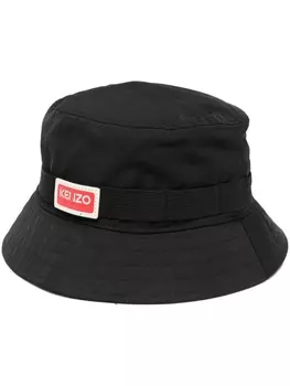 Kenzo панама с логотипом, черный