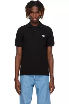 Kenzo Paris 'Kenzo Happy Tiger' поло с вышивкой slim Kenzo, черный