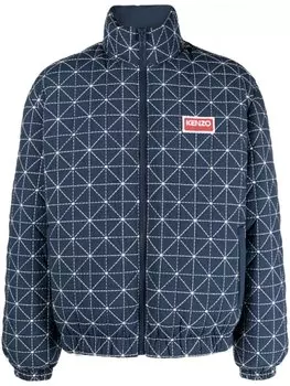 Kenzo пуховик Sashiko, синий