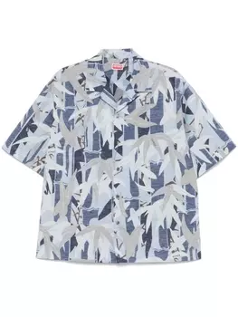 Kenzo рубашка Chiku-Rin Camo Hawaiian, синий