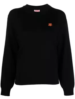 Kenzo шерстяной джемпер Boke, черный