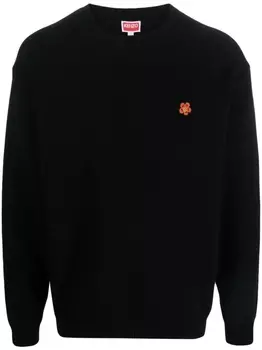Kenzo шерстяной джемпер Boke Flower, черный