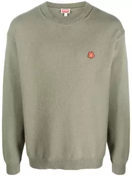 Kenzo шерстяной джемпер Boke Flower, зеленый