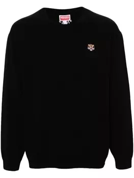 Kenzo шерстяной джемпер Lucky Tiger, черный