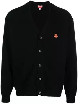 Kenzo шерстяной кардиган, черный