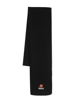 Kenzo шерстяной шарф Boke Flower, черный