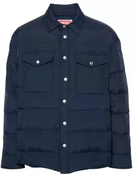 Kenzo стеганая куртка-рубашка, синий