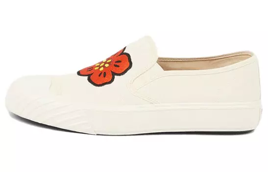 Слипоны Kenzo с принтом, белый