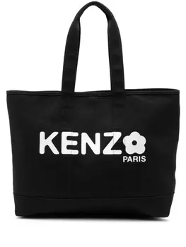 Kenzo сумка-тоут из холста, черный