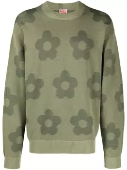 Kenzo толстовка Flower Spot, серый