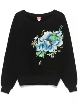 Kenzo толстовка Peonies, черный
