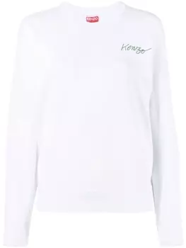 Kenzo толстовка с принтом, белый