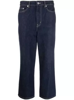Kenzo укороченные джинсы Sumire, синий