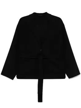 Kenzo жакет с поясом, черный