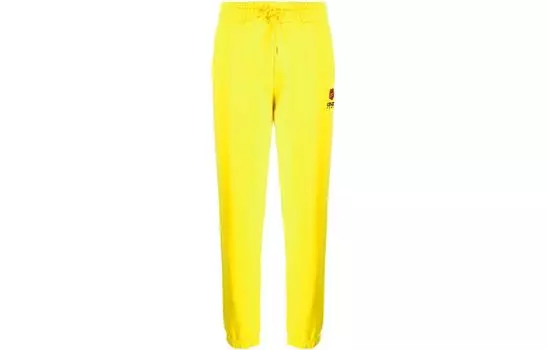 KENZO Женские трикотажные спортивные брюки Boke Flower Series FW22, желтые