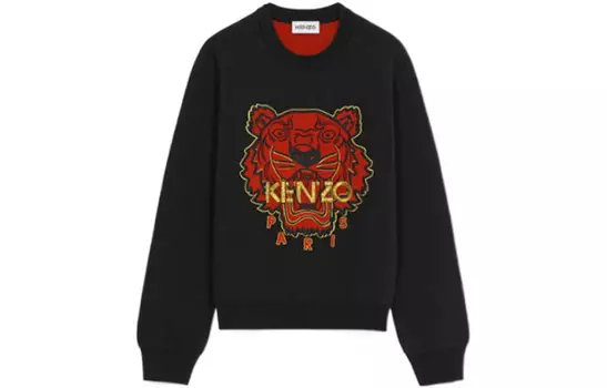 Свитер женский Kenzo, черный / красный