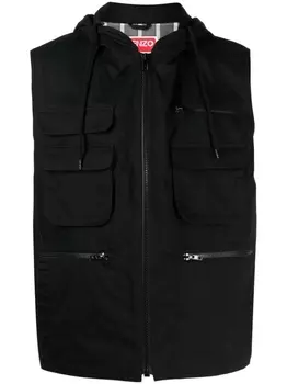 Kenzo жилет Varsity, черный