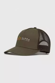 Кепка Alpha Industries, зеленый