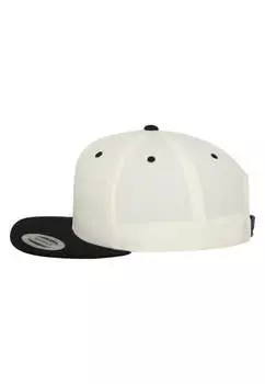 Кепка Classic Snapback 2-Tone Flexfit, белый/черный
