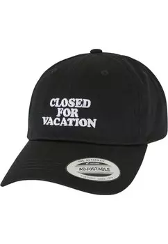 Кепка Closed For Vacation Dad Mister Tee, черная