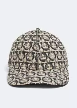 Кепка FERRAGAMO Gancini print baseball cap, принт