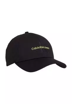 Кепка, хлопок, вышивка логотипа, женская Calvin Klein, цвет Black Sharp
