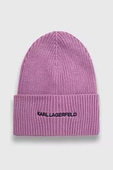 Кепка Karl Lagerfeld, фиолетовый